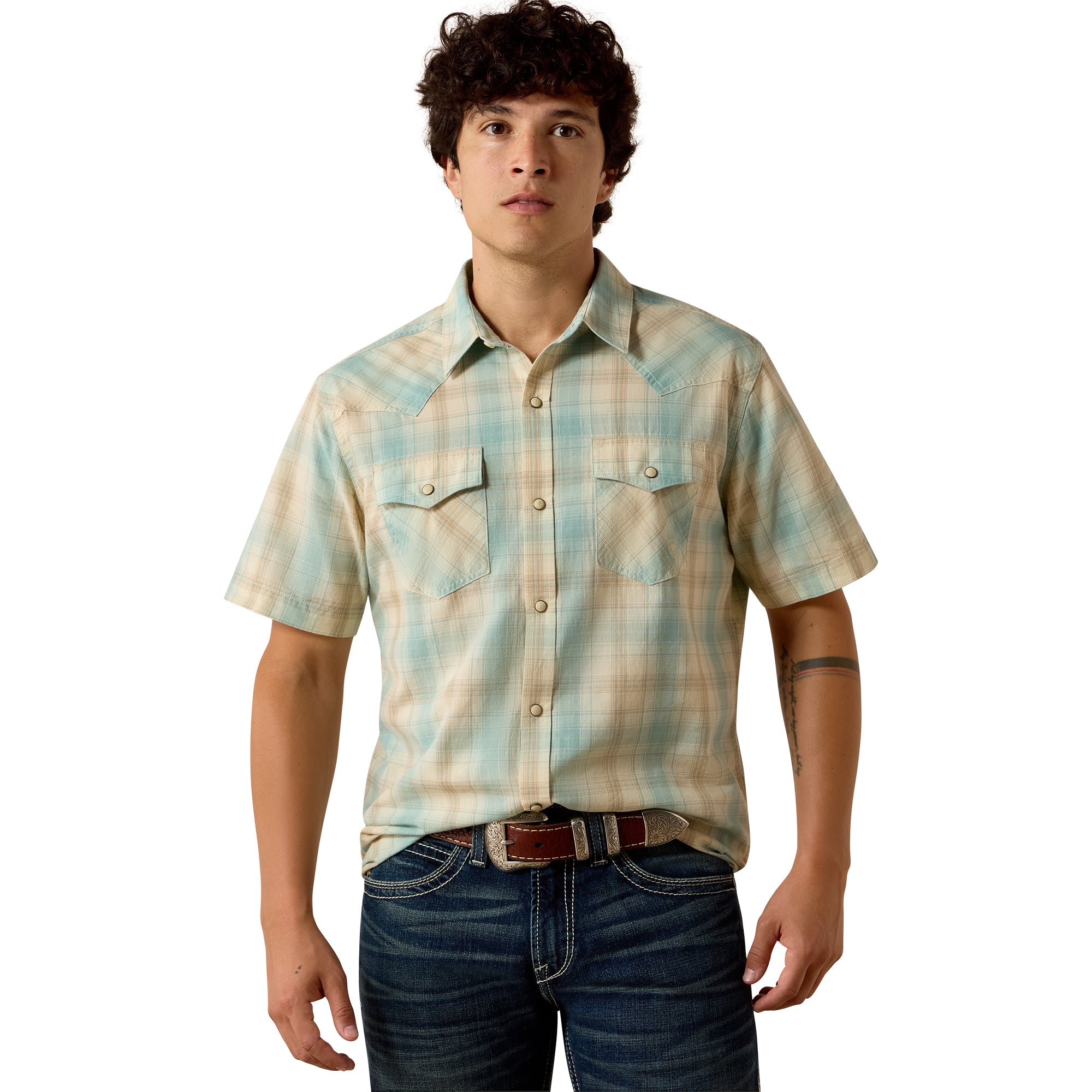 Ariat Men's Retro Hartman Fitted Snap Front Shirt 10073575