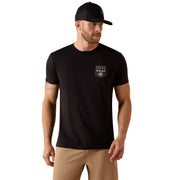 Ariat Men's Black Stripe Patriotic Badge T-Shirt 10073966