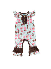 Shea Baby Infant/Toddler Girl's Cowgirl Romper