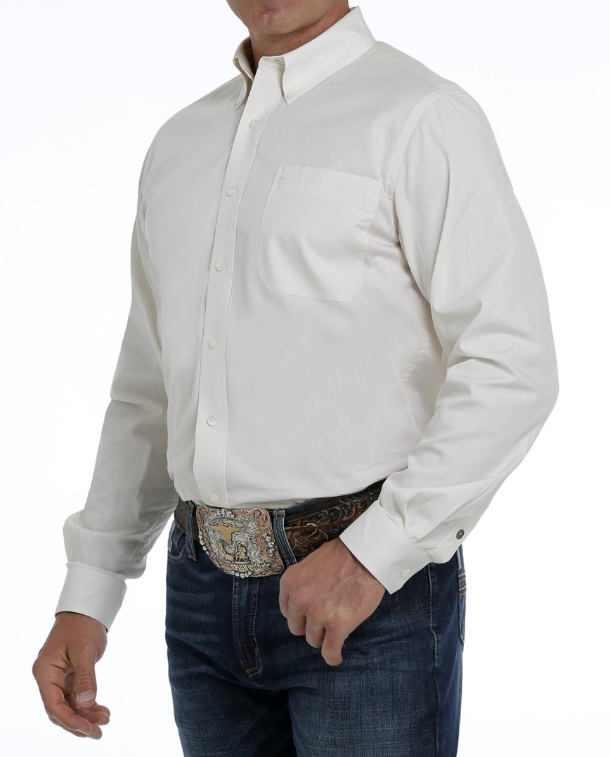 Cinch Men's Cream Button Down Shirt.