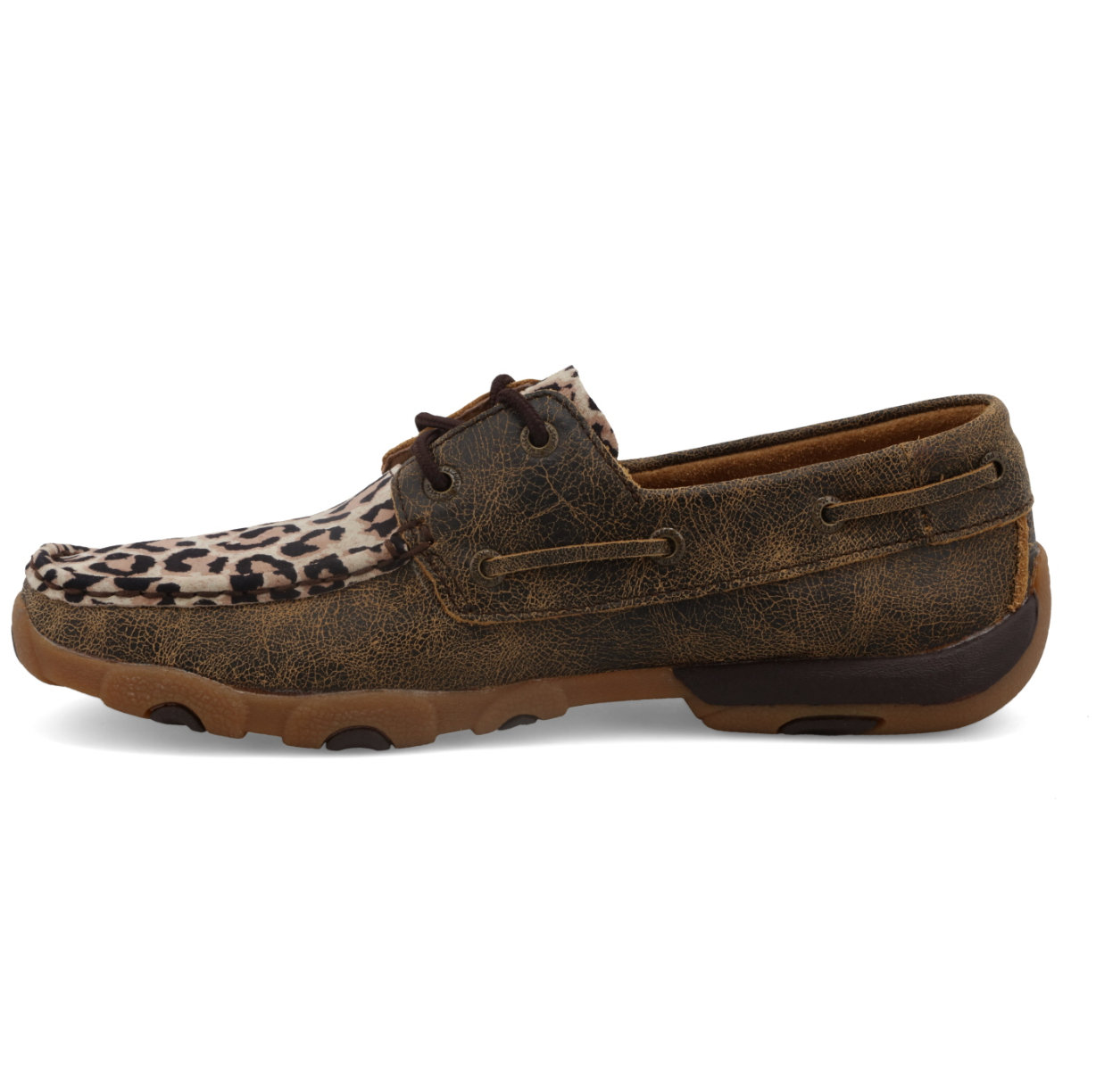 Twisted X Women's Leopard Boat Shoe C3 WDM0057