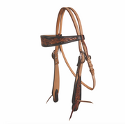 Professional's Choice Roughout Tooled Browband Headstall 3P4020-BLA