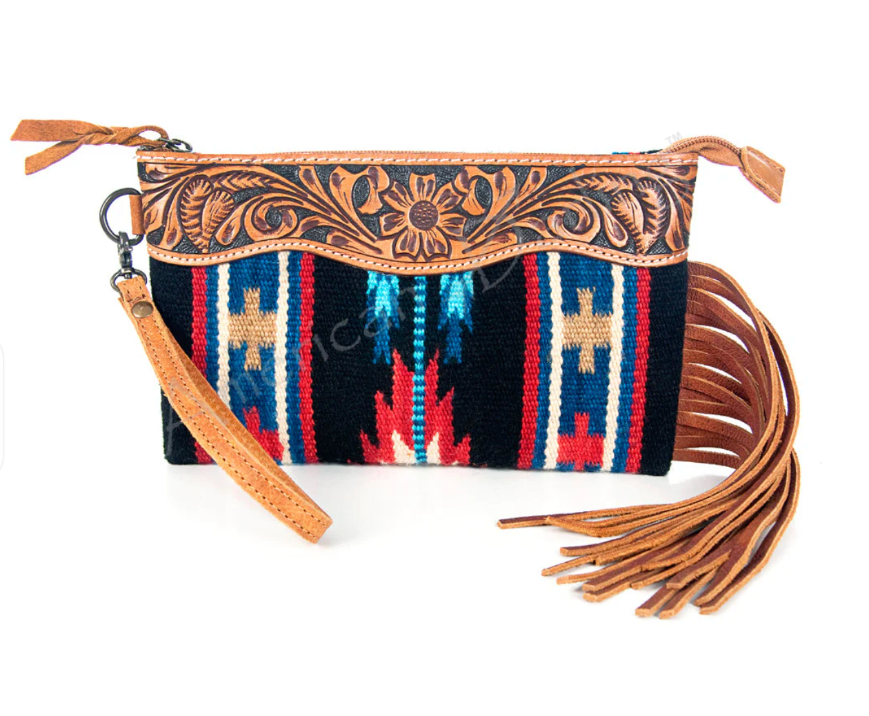 American Darling Saddle Blanket Clutch ADBG344TANDAR6 C4