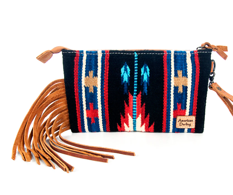 American Darling Saddle Blanket Clutch ADBG344TANDAR6 C4