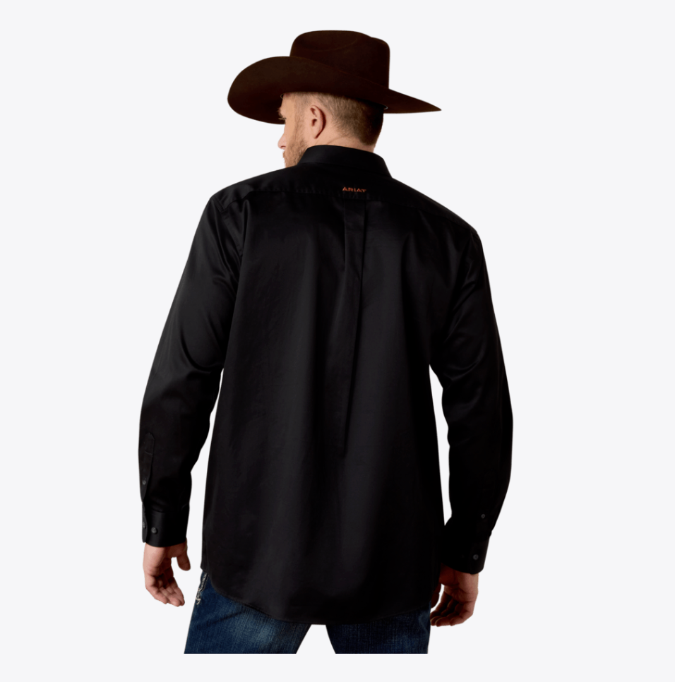 Ariat Men's Solid Black Long Sleeve Shirt 10000502