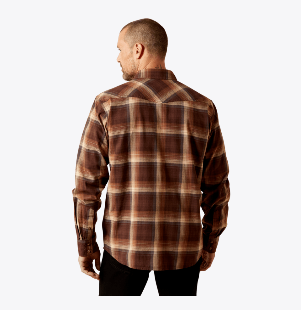 Ariat Men's Brown Hodges Retro Snap Shirt 10065759