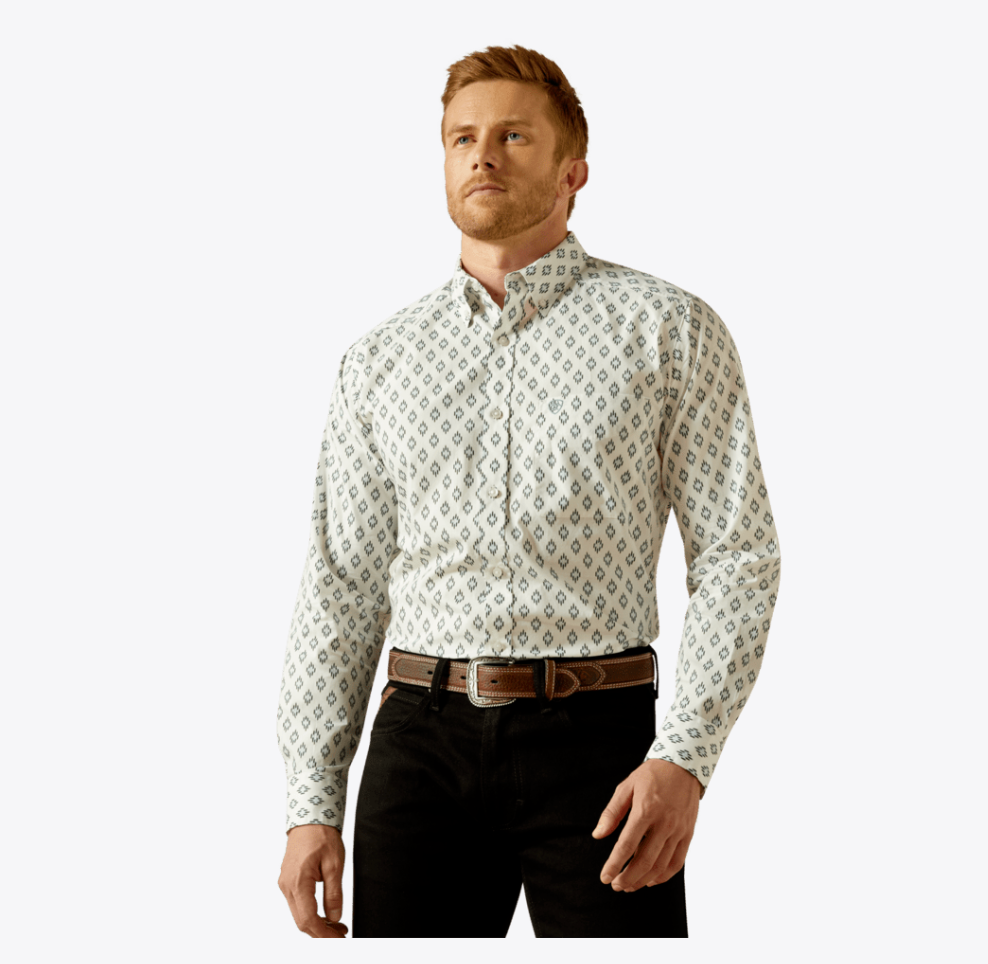Ariat Men's Bass Fitted Long Sleeve Shirt 10062203