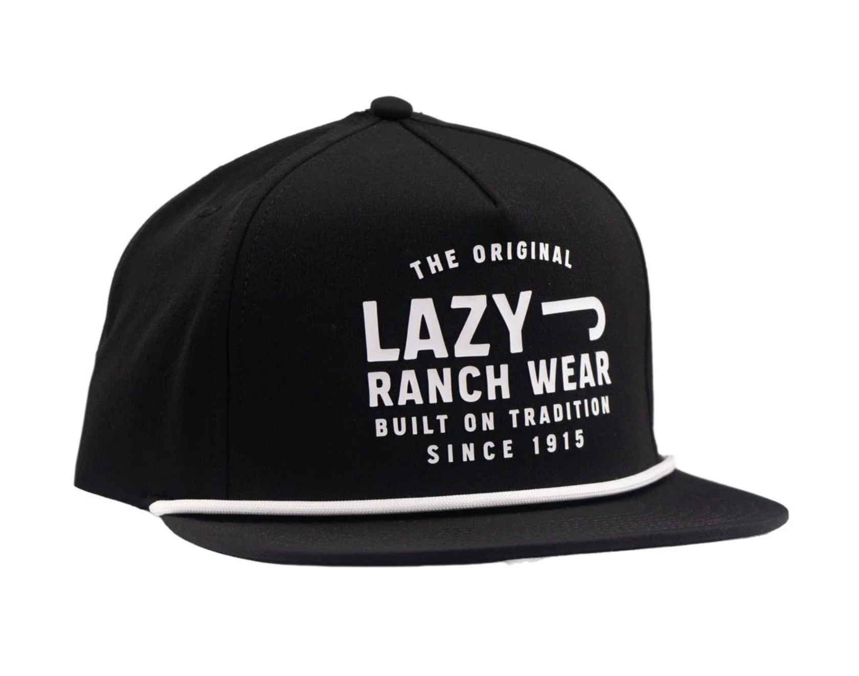 Lazy J Untroubled Cap BLKBLK4-UNTRBLD-WHT