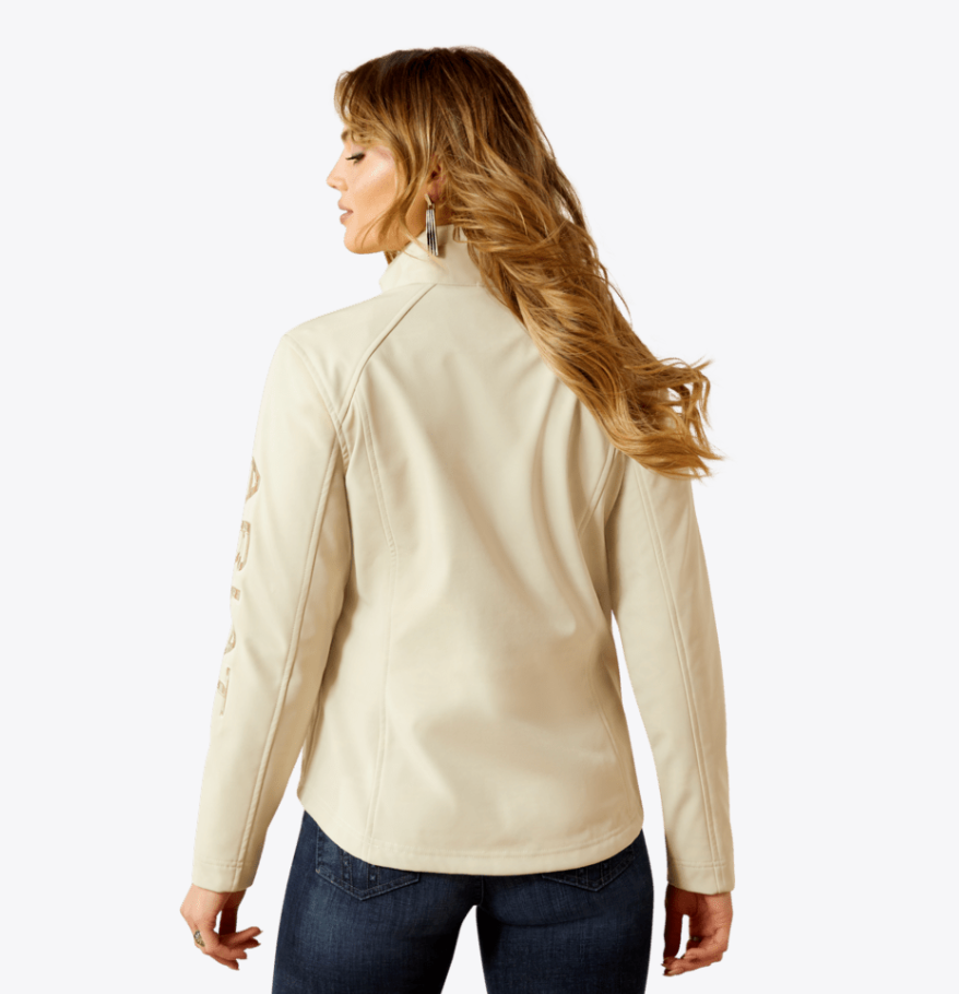 Ariat Women's Oyster Grey Logo Softshell Jacket 10062306