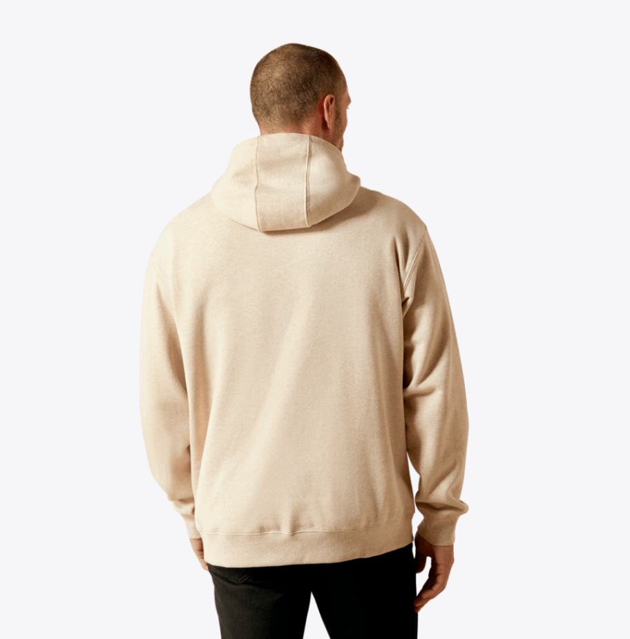 Ariat Men's Oatmeal Logo Hoodie 10065838