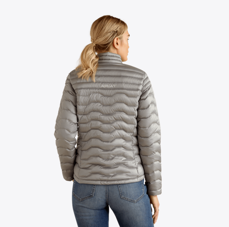 Ariat Women's Ideal Down Iridescent Grey Jacket 10052091 C4