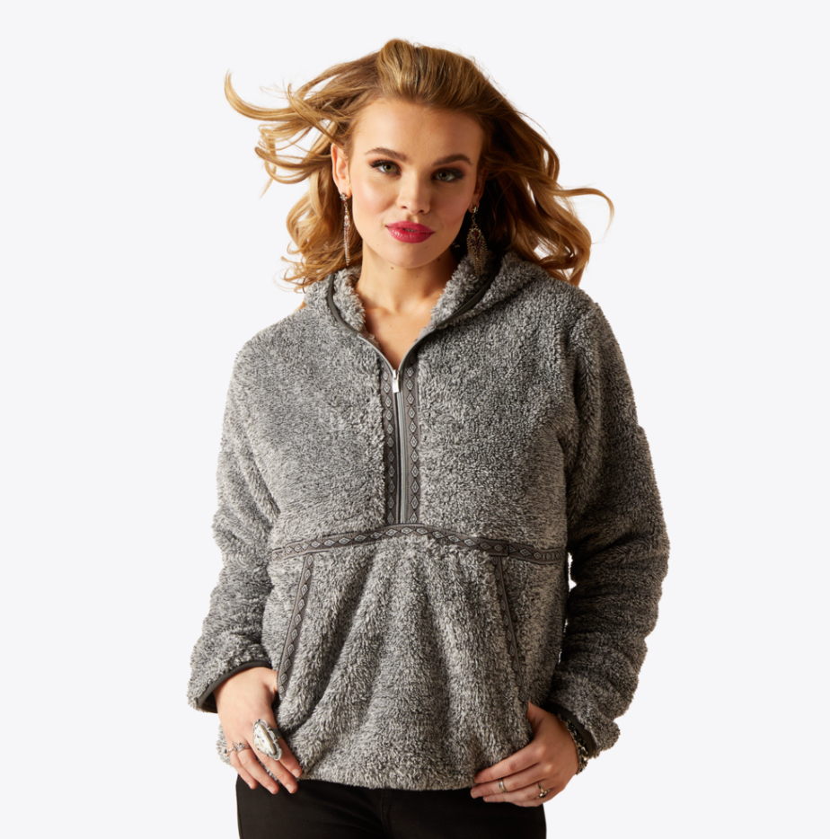 Ariat Women's Lurex Berber Hooded Pullover 10047244 C4