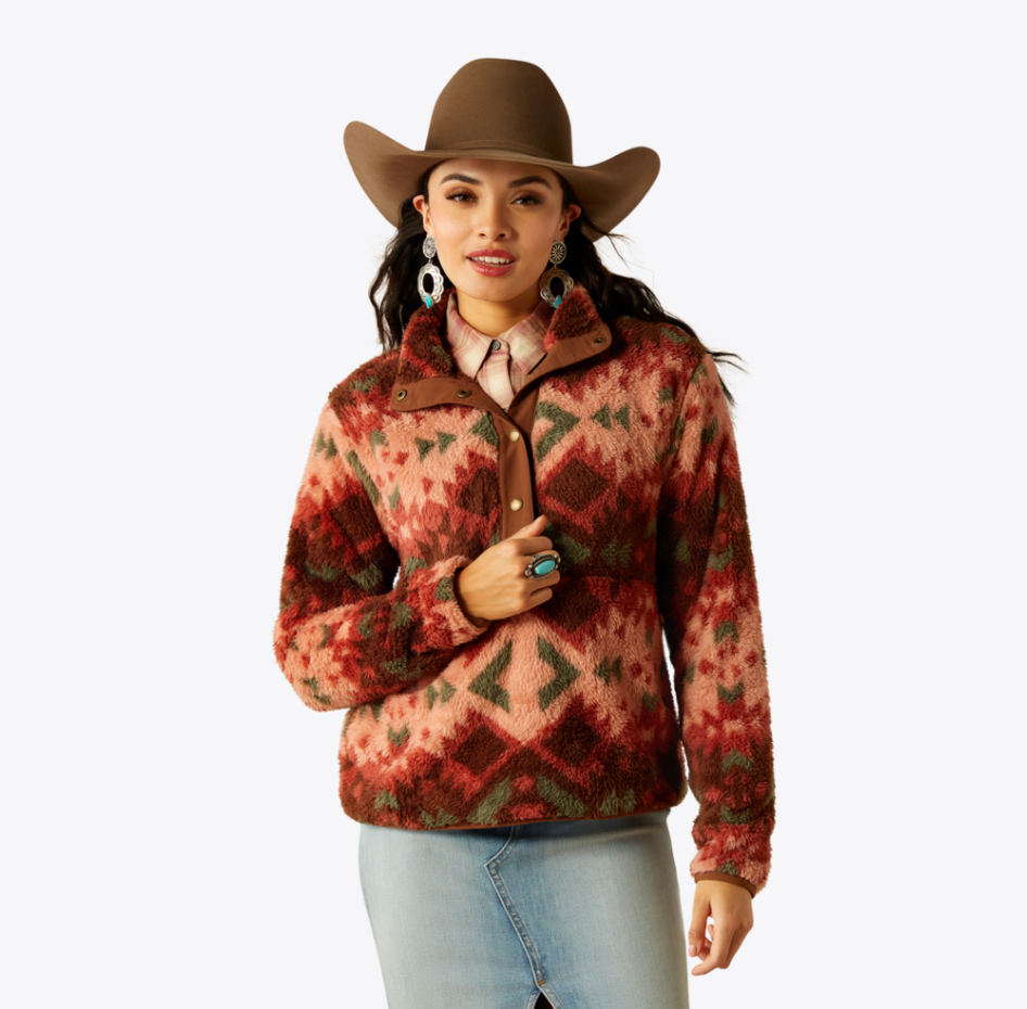 Ariat Women's Berber Snap Front Sweatshirt 10053942 C4