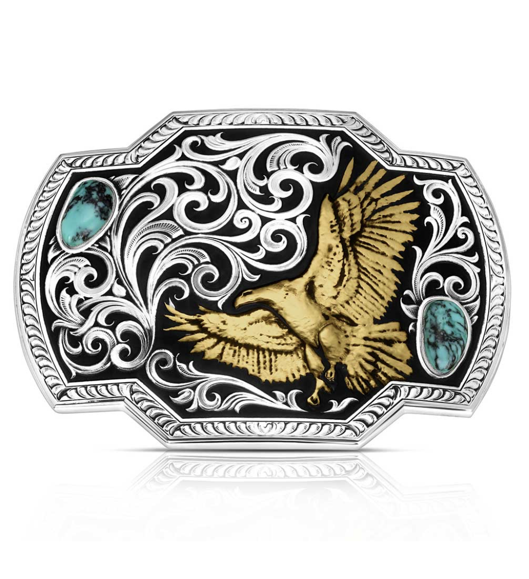 Montana Silversmiths Wings of Valor American Made Buckle AM55410
