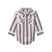 Wrangler Infant Boy's White Striped Onesie 2369514