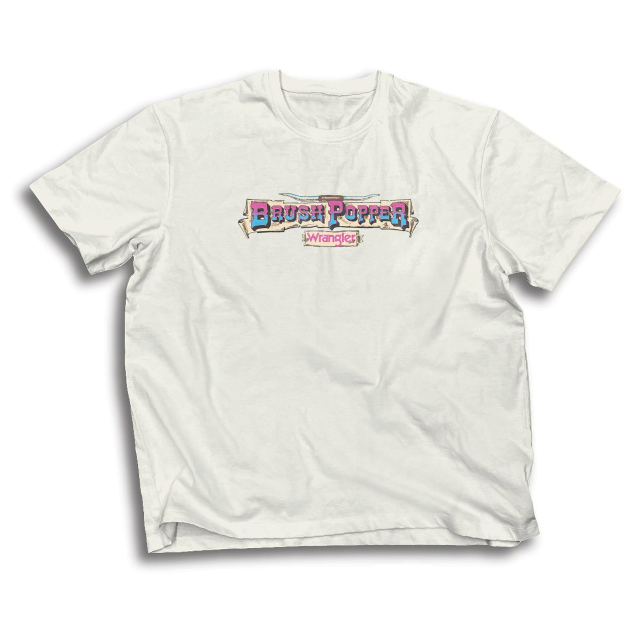 Wrangler Men's Brush Popper White Tee 2373739