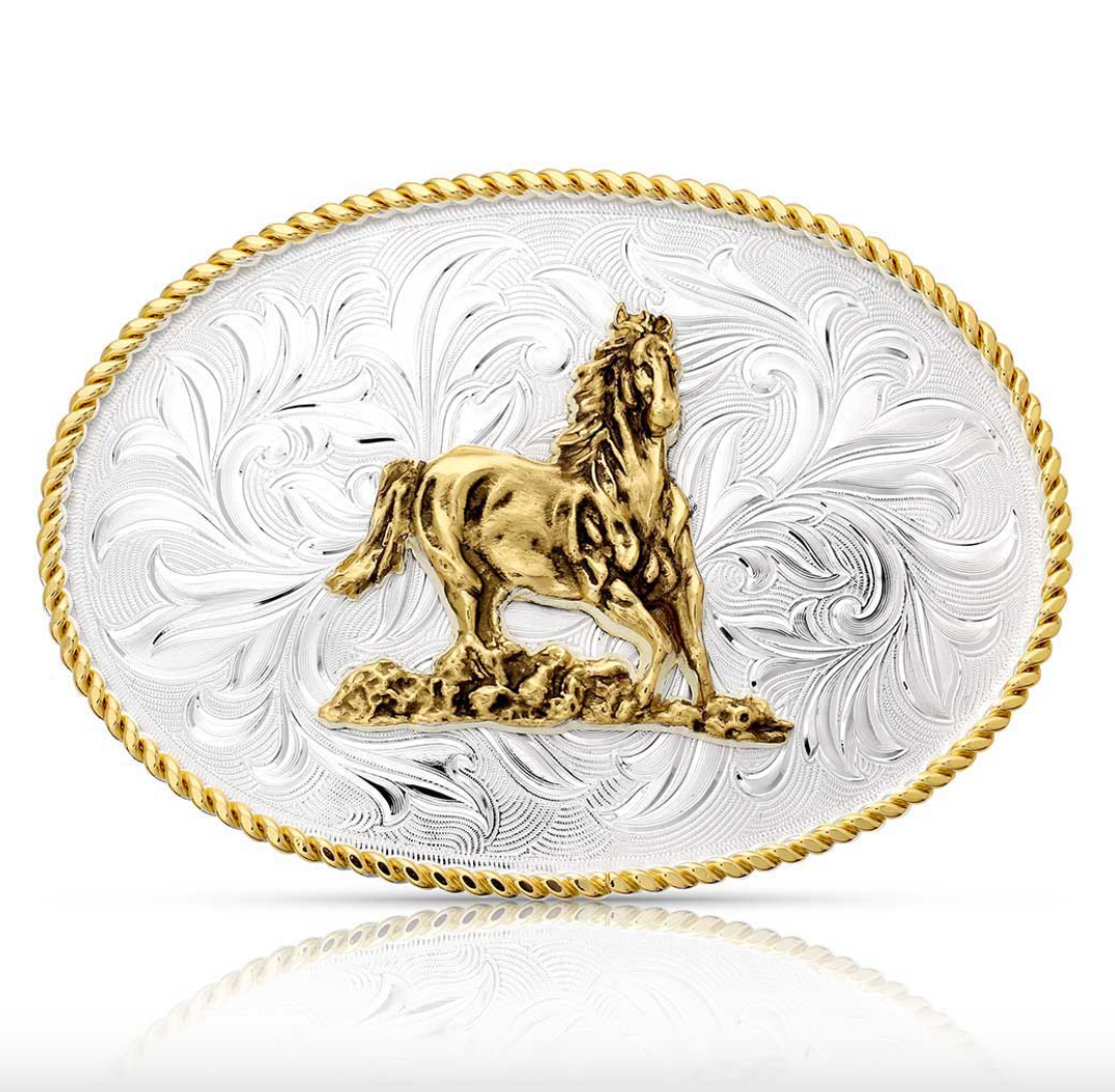 Montana Silversmiths Rosebud Legacy Buckle 1256-463