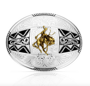Montana Silversmiths Aztec Ranch Bucking Horse Buckle 56200-422