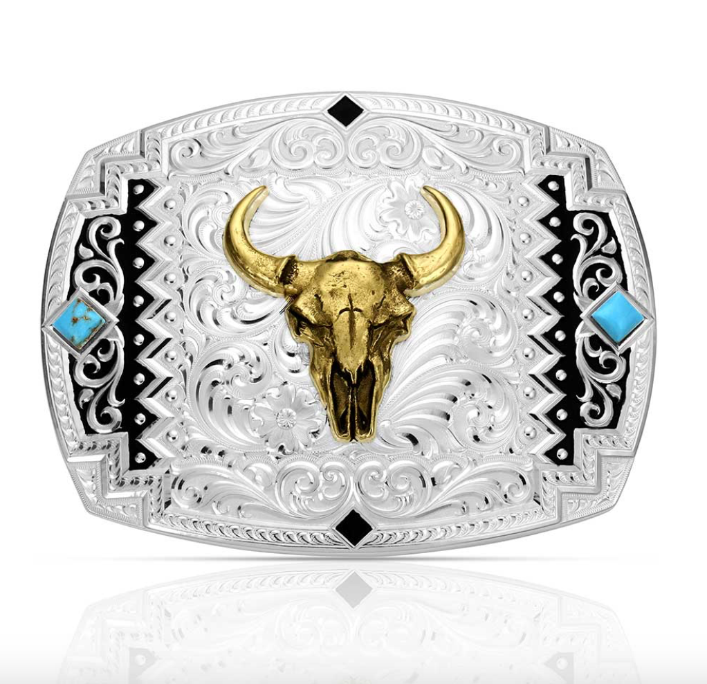Montana Silversmiths Southwest Scroll Buckle 56100-1015