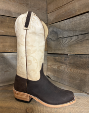 Anderson Bean Women's Chocolate Prosper Creme Western Boot 361361
