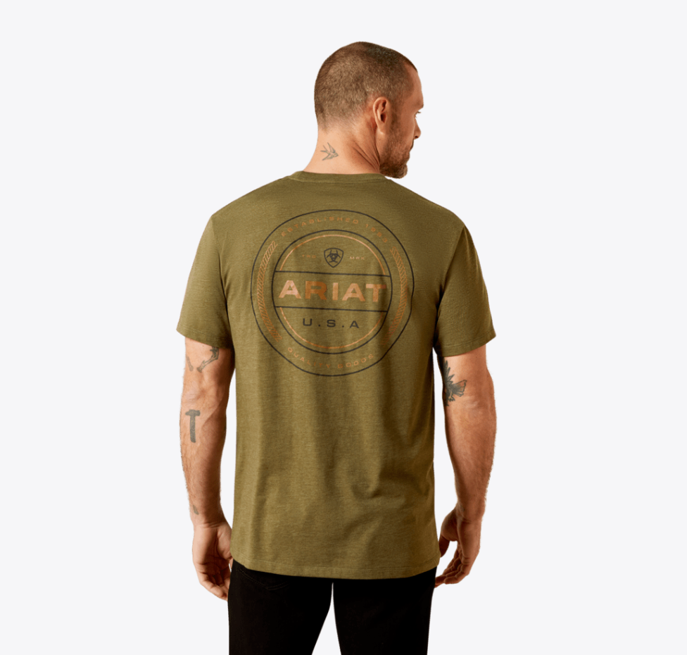 Ariat Men's Military Green Ropers Seal T-Shirt 10065888