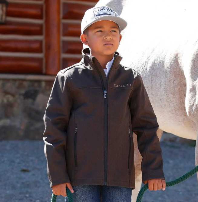 Cinch Boy's Brown Bonded Jacket MWJ5710001