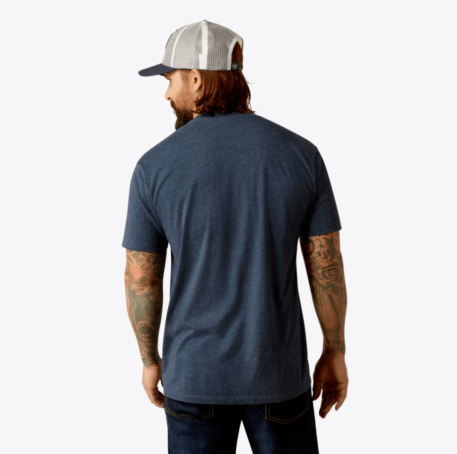 Ariat Men's Liberty USA Navy Digital Camo T-Shirt 10054179