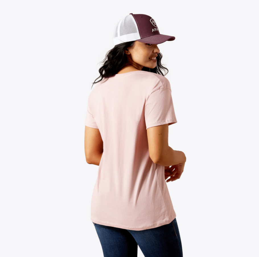 Ariat Women's Dusty Pink Spur Script Tee 10063761