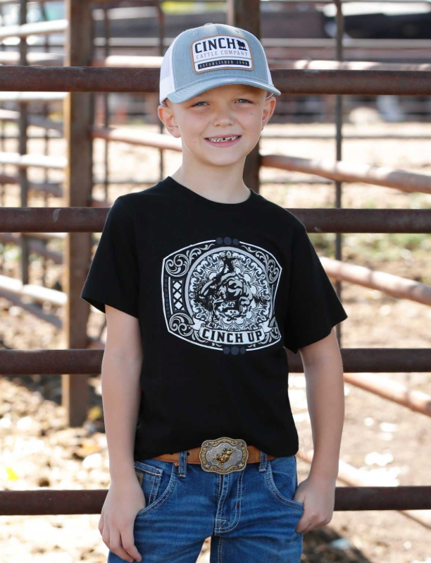 Cinch Boy's Black Graphic Tee MTT7670170