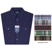 Wrangler Men's Assorted Short Sleeve Plaid Snap Shirts 76204PP