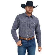 Wrangler Men's Cody Johnson Navy Snap Shirt 2369519