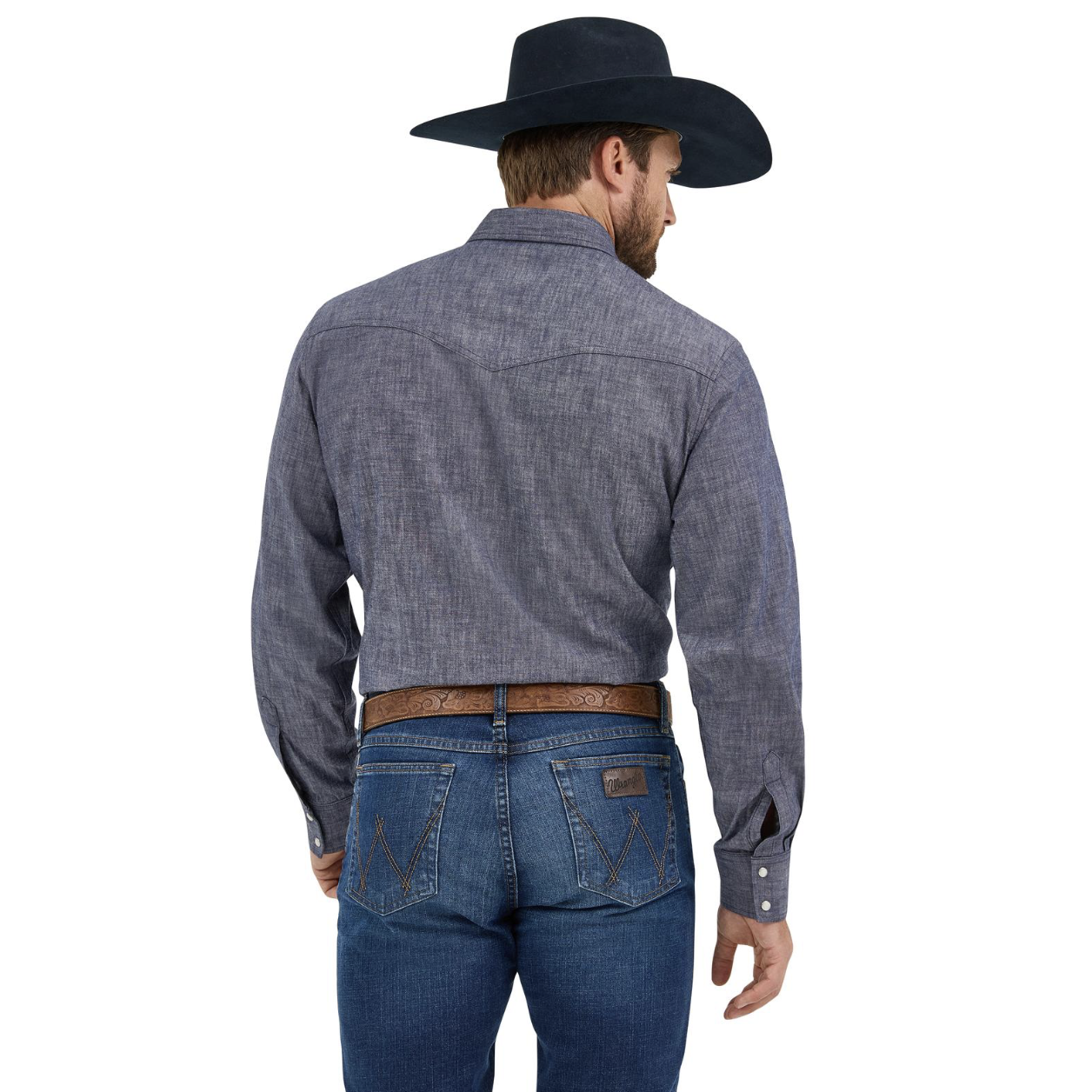 Wrangler Men's Cody Johnson Navy Snap Shirt 2369519