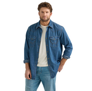 Wrangler Men's Classic Denim Western Snap Front Shirt 2361701