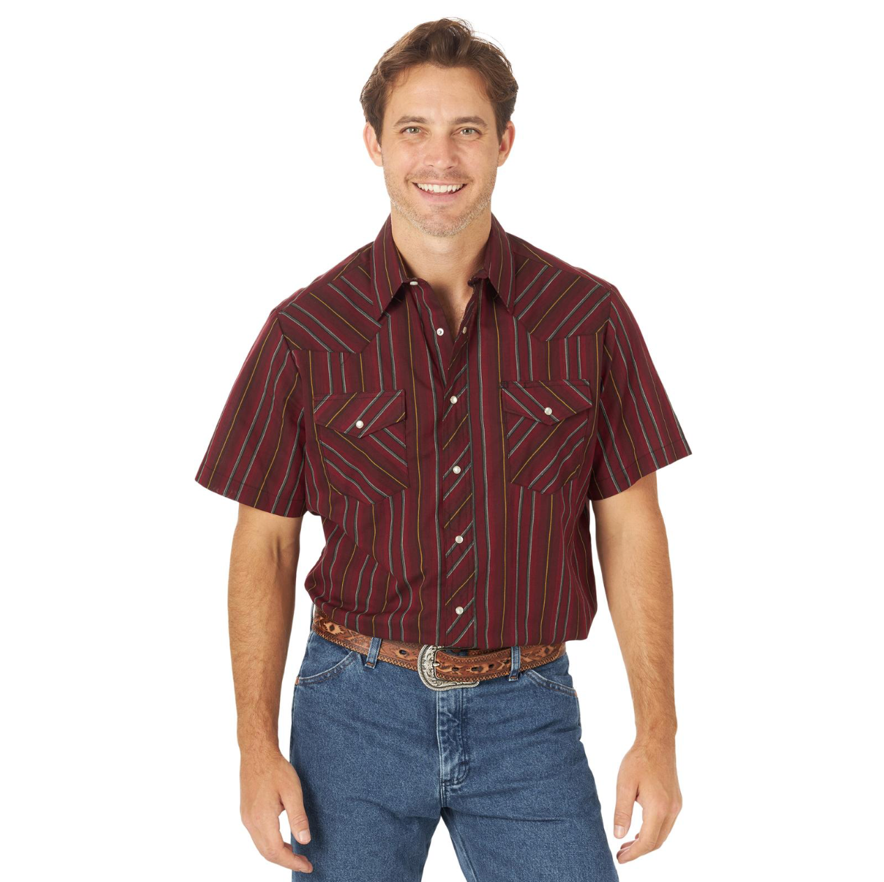 Wrangler Men's Assorted Short Sleeve Snap Shirt 76201AA