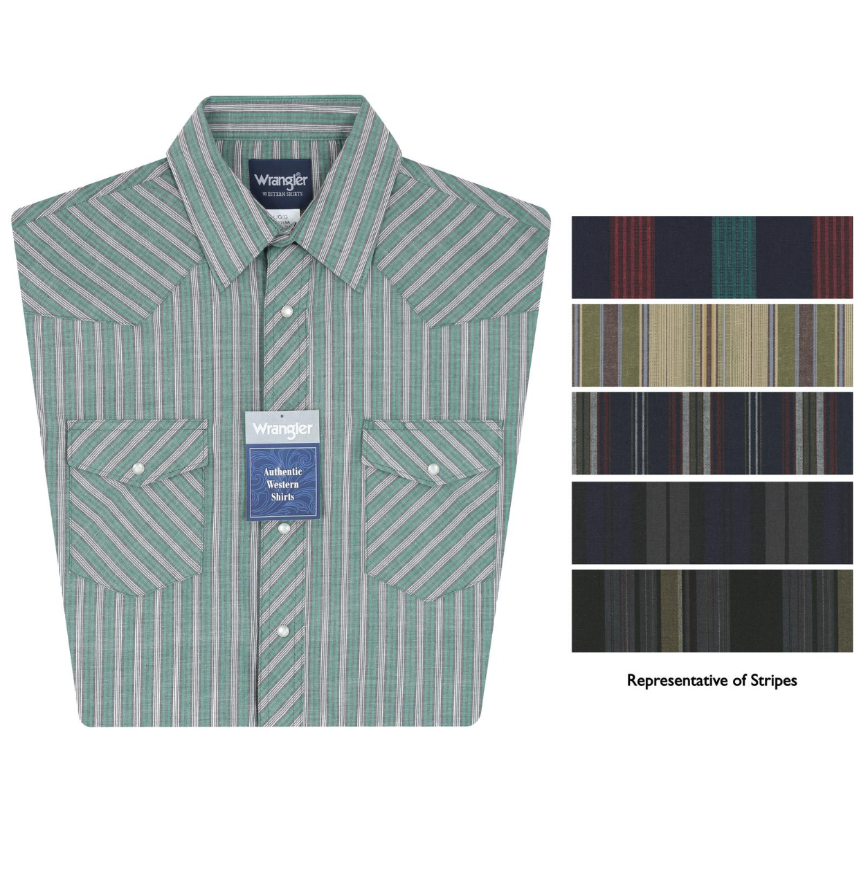 Wrangler Men's Assorted Short Sleeve Snap Shirt 76201AA