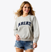 Ariat Women's Grey Crew Neck Sweatshirt 10071167