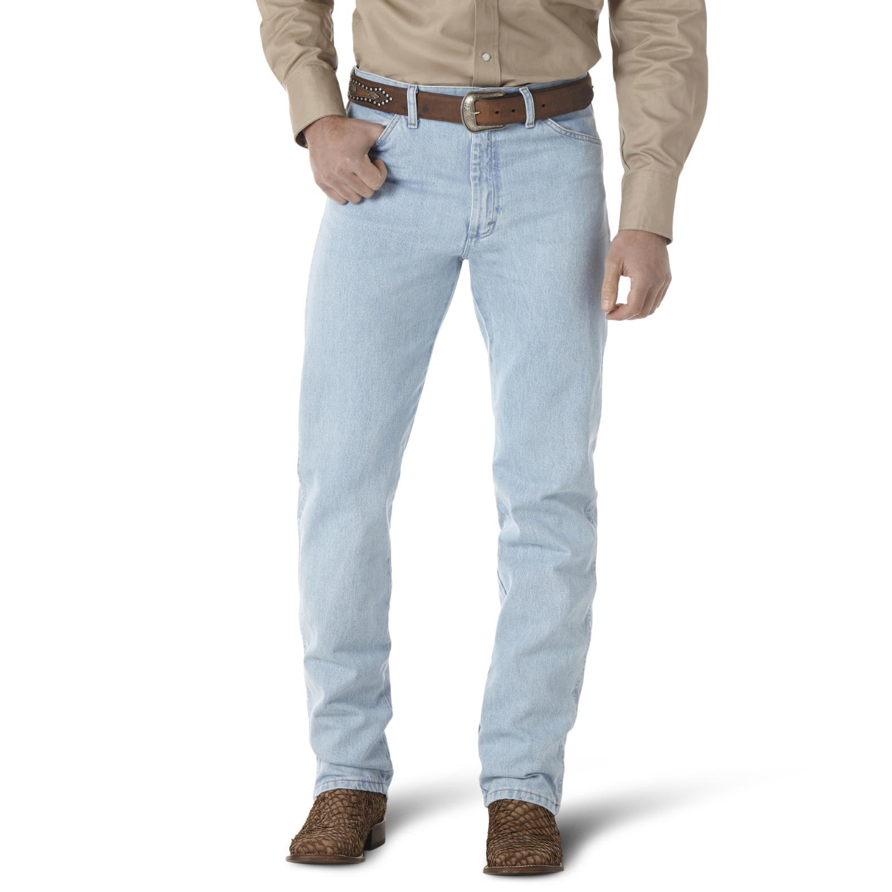 Wrangler Men's Bleached Cowboy Cut Jeans 13MWZGH