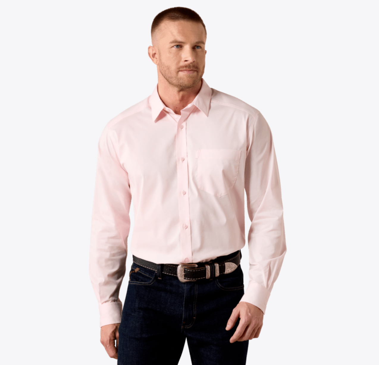 Ariat Men's Icy Pink Everything Classic Long Sleeve Shirt 10072738