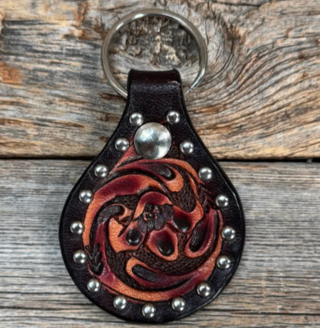 Rodeo Drive Floral Studded Key Chain KC1001