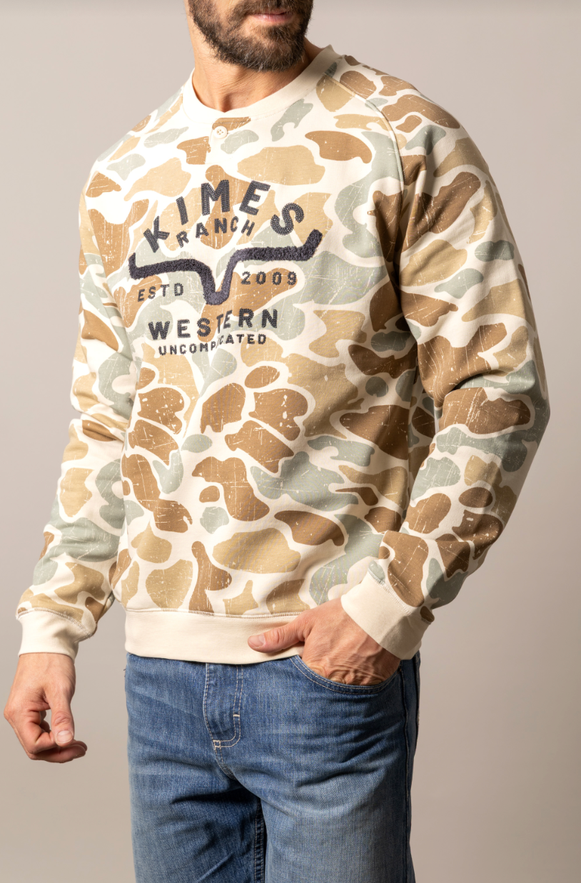 Kimes Ranch Men's Reeves Desert Camo Sweater
