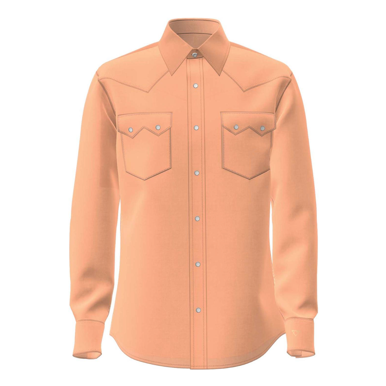 Wrangler Men's Cody Johnson Peach Long Sleeve Snap Shirt 2378967