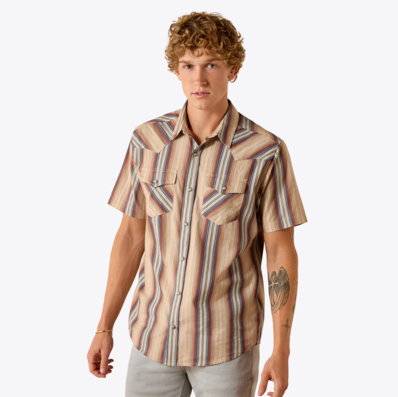 Ariat Men's Retro Haver Fitted Short Sleeve Shirt 10071087