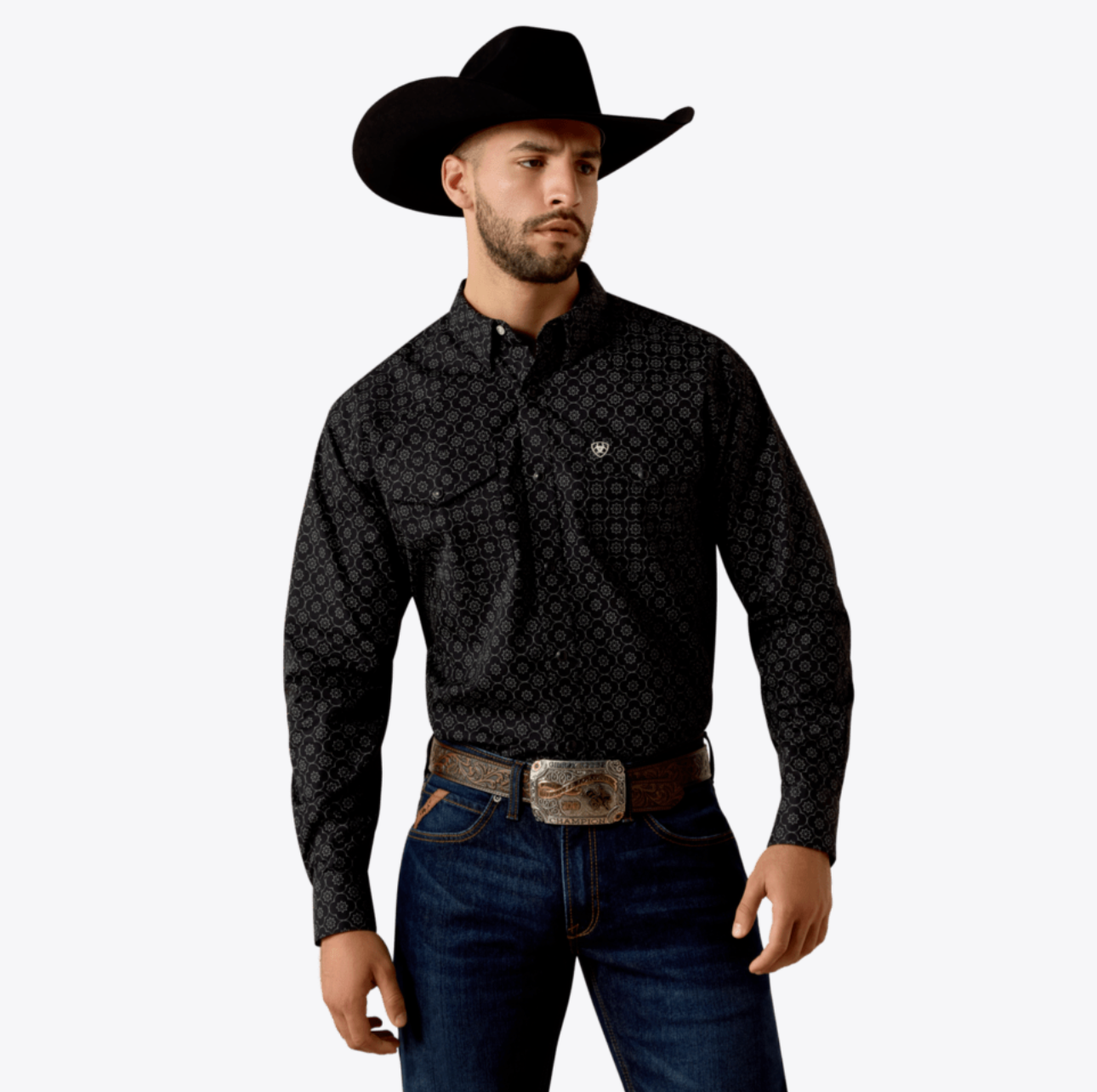 Ariat Men's Black Fritz Long Sleeve Shirt 10073621