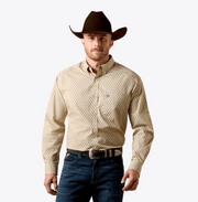 Ariat Men's Irish Cream Patterned Long Sleeve Shirt 10073592