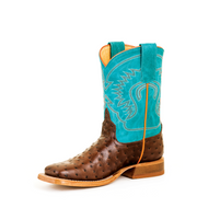 Anderson Bean Kid's Chocolate Impostrich Boot ABK7083