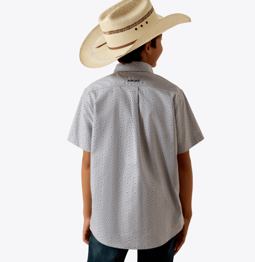 Ariat Boy's Bosco Printed Short Sleeve Shirt 10073676