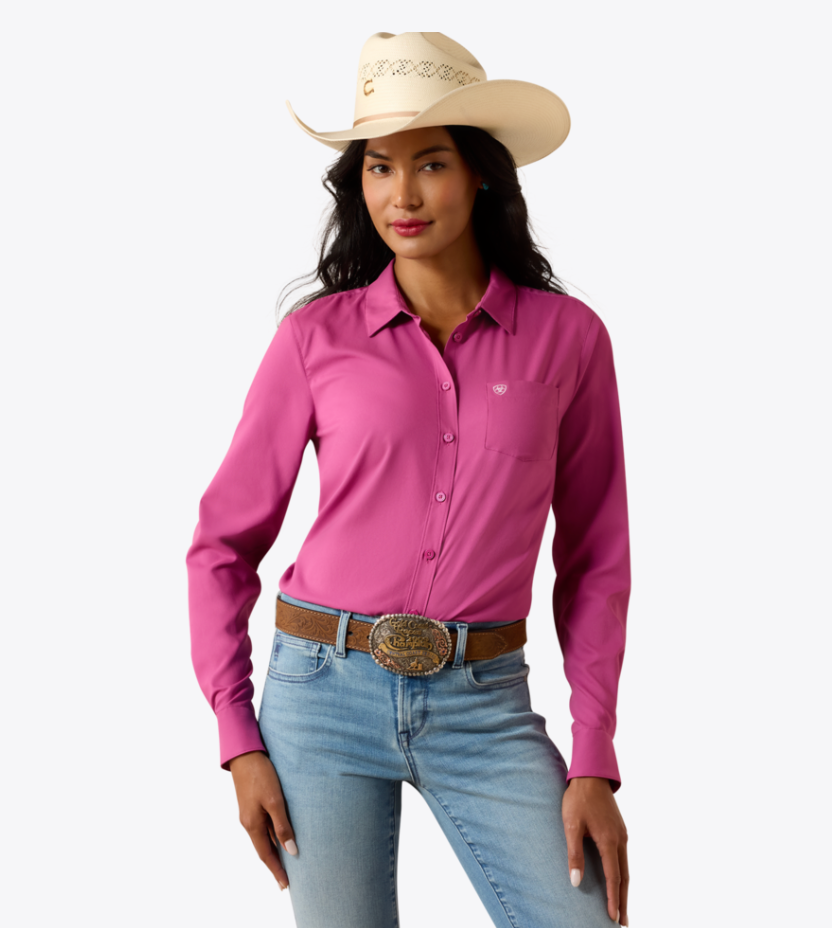Ariat Women's Kirby Pro Rose Sorbet Long Sleeve Shirt 10073654