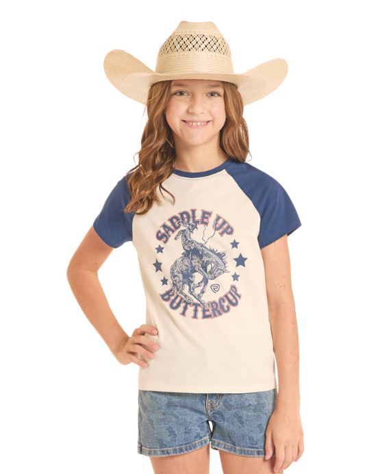 Rock & Roll Girl's Western Graphic Tee BG21T09151
