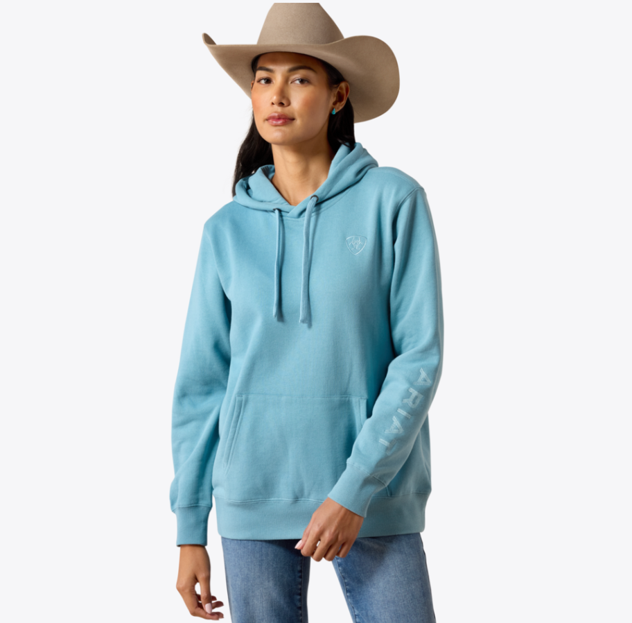 Ariat Women's Blue Logo Hoodie 10079565