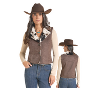 Panhandle Slim Women's Suede Cowhide Vest DW98C09316